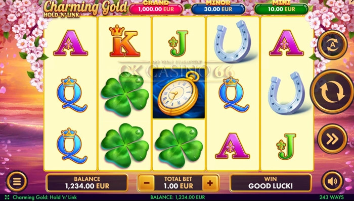 เกมสล็อต Charming Gold Hold 'n' Link slot ค่าย netgame