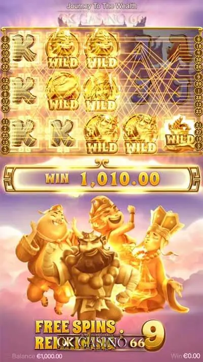 เกมสล็อต Journey to the Wealth jackpot เพลำลน์โบนัส
