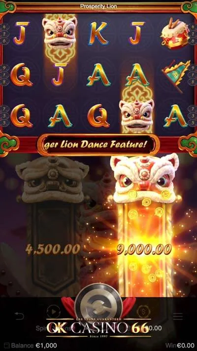 เกมสล็อต ProsperityLion slot ค่าย Pg slot
